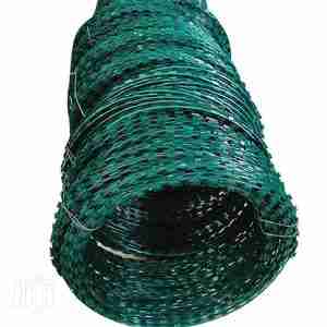 Double Galvanized Razor Wire GREEN