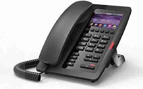 Fanvil H5 side view with handset – PoE phone for hotel deployments