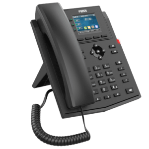 Fanvil X303G office desk with headset – entry-level PoE phone