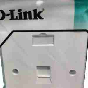 NFP-0WHI11 Single Port Faceplate with Shutter and Label ID – Front View