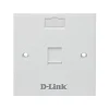 NFP-0WHI11 Single Faceplate withShutter & ID Plate
