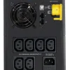 Back panel of APC BX1600MI showing 6 IEC C13 output ports