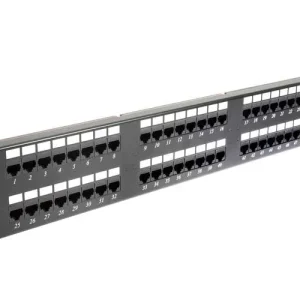 APKR cat 6 24 ports patch panel loaded