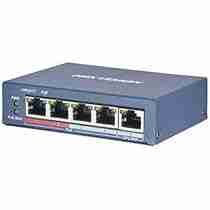 Hikvision 4-Ports 100 Mbps Unmanaged PoE Switch - DS-3E0106P-E/M