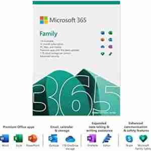 Microsoft Office 365 Family - 1 Year Media less (ESD) upt to 6 Users - 6GQ-00087