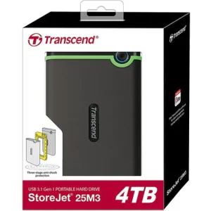 Transcend External HDD 4TB - Iron Grey - TS4TSJ25M3S