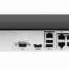 Rear Panel Showing 8 PoE Ports and Interfaces