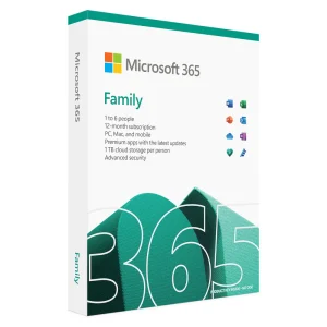 Microsoft M365 Family English Subscription 1 Year - 6GQ-01889