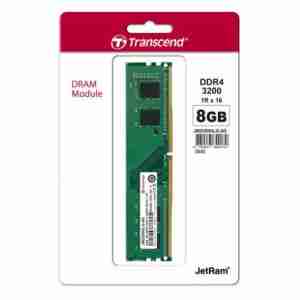 Transcend 8GB JetRam DDR4-3200 U-DIMM Laptop RAM (JM3200HLG-8G)