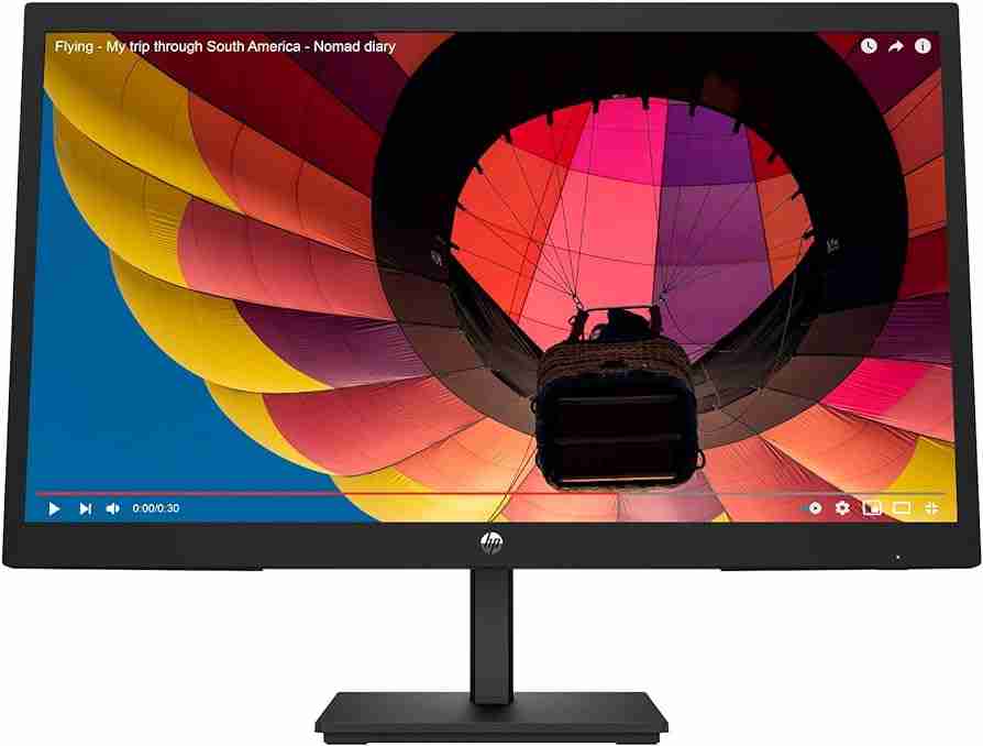 HP V22v G5 21.45" FHD Monitor, Black Color, Connectivity: 1 VGA, 1 HDMI 1.4 - 65P56AS