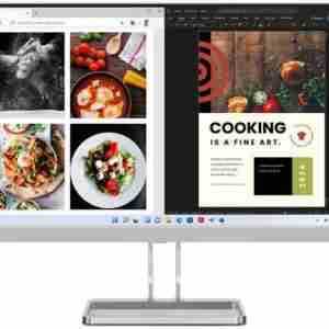 Lenovo L27i-40 27" FHD Monitor, Cloud Grey Color, Connectivity : 1 VGA, 2 HDMI 1.4 - 67ABKAC4AE