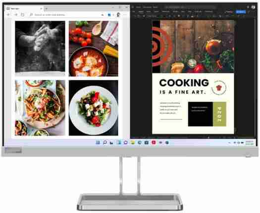 Lenovo L27i-40 27" FHD Monitor, Cloud Grey Color, Connectivity : 1 VGA, 2 HDMI 1.4 - 67ABKAC4AE