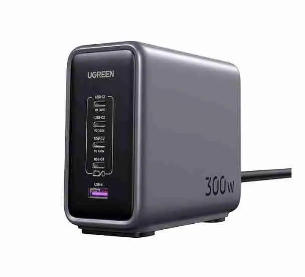 UGREEN Nexode 300W 5-Port PD GaN Fast Charger UK - CD333