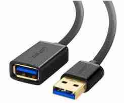 UGREEN USB 3.0 A Male To Female Extension Cable 3M Black - US129