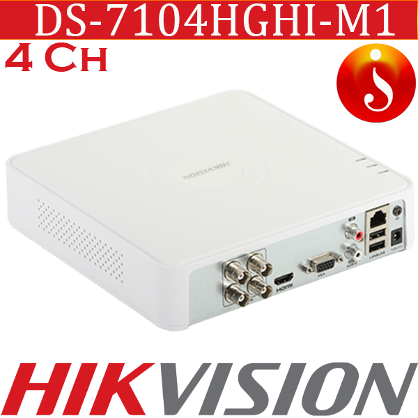 Hikvision DS-7104HGHI-M1 4 Channel DVR -White