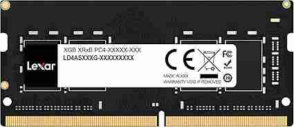 Lexar SODIMM DDR4 RAM 8GB 3200 MHz, 260-Pin SODIMM Laptop Memory, High Performance SO-DIMM, PC Laptop Computer Memory (LD4AS008G-B3200GSST)