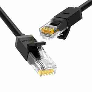 UGREEN Cat6 2m Ethernet cable coiled on white background Close-up of RJ45 connectors on UGREEN Cat6 black cable UGREEN NW102 2-meter LAN cable plugged into router Side view of UGREEN Cat6 UTP cable showing thickness and build UGREEN 2m Ethernet cable in packaging Ethernet cable connected between a laptop and modem Close-up of RJ45 connectors on UGREEN Cat6 black cable UGREEN NW102 2-meter LAN cable plugged into router Side view of UGREEN Cat6 UTP cable showing thickness and build UGREEN 2m Ethernet cable in packaging Ethernet cable connected between a laptop and modem