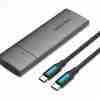 Vention M.2 NVMe SSD Enclosure (USB 3.1 Gen 2-C) – Gray Aluminum Alloy Type (KPGH0), - Image 2