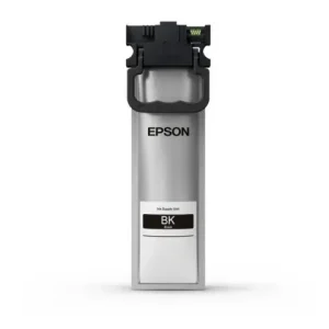 Epson C13T11D140 XL Black Ink Cartridge product packaging Black ink cartridge installed in Epson WF-C5890DWF printer Business report printed using DURABrite black pigment ink High-yield Epson cartridge with 5,000-page capacity Epson XL ink for WorkForce Pro WF-C5390DW Almiria Kenya product shelf with Epson black ink cartridge