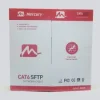 Spool of Mercury Cat 6 Plus UTP cable in light grey PVC jacket Stripped end showing 4×2 pair CCA conductors of Mercury Cat 6 Plus cable Close-up of PVC jacket text “Cat 6 Plus UTP, 0.57 mm CCA, 305 m” Mercury Cat 6 Plus cable laid out on a table ready for termination Side view of the 305 m Mercury UTP cable spool Network rack with Mercury Cat 6 Plus UTP cable neatly routed