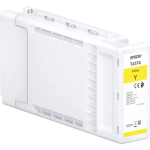 Front view of Epson C13T41F440 UltraChrome XD2 350 ml yellow ink cartridge Epson UltraChrome XD2 yellow cartridge packaging for wide-format printers Close-up of UltraChrome XD2 pigment-based yellow ink in 350 ml bottle Side angle showing Epson T41F440 yellow ink cartridge label High-capacity 350 ml Epson yellow ink cartridge next to a wide-format printer Epson SureColor printer with T41F440 UltraChrome XD2 yellow cartridge installed Epson UltraChrome XD2 yellow cartridge packaging for wide-format printers Close-up of UltraChrome XD2 pigment-based yellow ink in 350 ml bottle Side angle showing Epson T41F440 yellow ink cartridge label High-capacity 350 ml Epson yellow ink cartridge next to a wide-format printer Epson SureColor printer with T41F440 UltraChrome XD2 yellow cartridge installed