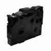 Compatible Brother TZ2-221 9mm black on white label tape roll Label printed with TZ2-221 on office file folder Brother P-touch printer with TZ2-221 tape installed Black text on white laminated label applied to storage bin 9mm durable label on home or office equipment Packaging of compatible TZ2-221 label tape for Brother printers