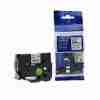 Compatible Brother TZ2-551 label tape roll black on blue 24mm black on blue label printed from Brother P-touch TZ2-551 tape applied to tool or equipment case Close-up of Brother compatible label with blue background P-touch printer with blue tape installed Laminated blue label tape for industrial use