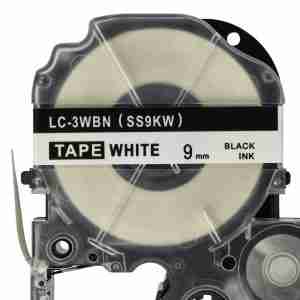 Epson SS9KW label tape 9mm black on white