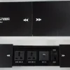 Nexa multifunction slide socket in black finish Black slide cover socket with USB, HDMI, and power ports Closed Nexa black socket showing sleek surface Nexa black pop-up socket for workstations Aluminum multifunction desk socket in black Nexa slide cover socket with universal outlets and CAT6 port