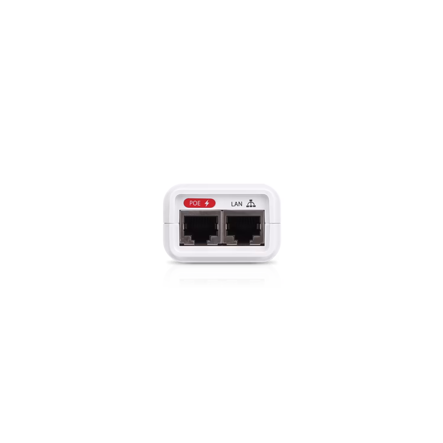Ubiquiti POE-24-24W-G-WH 24V PoE injector front view