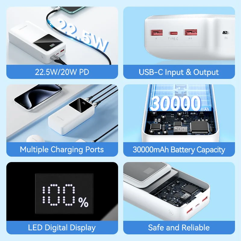 Vention 30000mAh Power Bank 22.5W FHMB0
