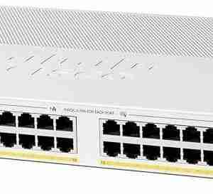 Cisco Catalyst 1300-24P-4G 24-Port PoE+ Switch Cisco Managed Switch with 4 SFP Uplink Ports Cisco C1300-24P-4G Silent Fanless Gigabit Switch Cisco 195W PoE+ Network Switch for Business Cisco Catalyst 1300-24P-4G Switch Front View Cisco Gigabit Layer 2/3 Switch with PoE and SFP