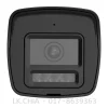 Hikvision DS-2CE16D0T-LPTS mini bullet camera front view Compact 2MP bullet camera with two-way audio Outdoor mini CCTV with Smart IR and white light Side profile of DS-2CE16D0T-LPTS with fixed lens Hikvision analog HD camera with speaker and mic Mini bullet security camera with IP67 protection