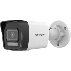Hikvision DS-2CD1023G2-LIDUF/4G/SL 2MP 4G camera front view Fixed bullet CCTV with IR and white light Outdoor LTE-enabled IP camera with speaker Hikvision 2MP hybrid light bullet camera Flashing light deterrent bullet camera DS-2CD1023G2-LIDUF/4G/SL with Smart Hybrid Light for remote sites