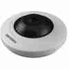 Hikvision DS-2CD2955G0-IS(U) fisheye IP camera front view 360° panoramic view camera with 5MP resolution IR-enabled fisheye CCTV camera for indoor surveillance Multi-display mode Hikvision fisheye camera ceiling mount DS-2CD2955G0-IS(U) with built-in microphone and IR Compact fisheye IP camera ideal for retail and office