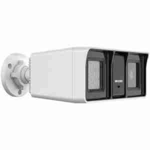 Hikvision DS-2CE18K0T-LFS 3K bullet camera front view Smart hybrid light fixed lens CCTV camera Hikvision bullet camera with built-in microphone 2.8mm fixed lens 3K bullet camera side view Outdoor-ready Hikvision bullet camera with audio Hikvision DS-2CE18K0T-LFS with IR and white light support