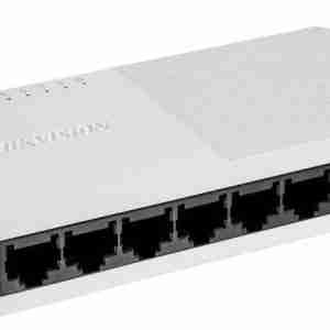 Hikvision DS-3E0108D-O 8-Port Fast Ethernet Switch Compact plastic switch by Hikvision Hikvision desktop 8-port switch 10/100 Mbps Fast Ethernet Network Switch Energy-efficient Hikvision plastic switch ABS-cased 8-port unmanaged switch