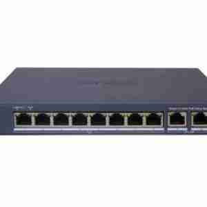 Hikvision DS-3E1310P-EI/M 8-Port PoE Switch 8-Port Fast Ethernet Switch with PoE Compact Hikvision PoE Switch with Gigabit Uplinks Smart PoE Switch for IP Camera Installations Rack or Wall-Mount Hikvision DS-3E1310P-EI/M Hikvision Desktop PoE Switch with VLAN Support