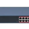 Hikvision DS-3E1318P-EI/M 16-Port PoE Switch 16-Port Fast Ethernet Smart PoE Switch Hikvision Hikvision PoE Network Switch for IP Cameras Rack-Mountable Smart PoE Switch by Hikvision Hikvision Switch with VLAN and PoE Watchdog DS-3E1318P-EI/M Front View with Uplink Ports