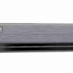 Front view of Hikvision DS-7208HQHI-M1/FA 8-channel DVR Rear panel showing HDMI, VGA, BNC, and USB ports on Hikvision DVR Compact 1U Hikvision DVR for AI-powered surveillance Hikvision AcuSense DVR with facial recognition and perimeter protection DVR interface showing smart search and human/vehicle filtering Hybrid DVR supporting HD analog and IP camera inputs