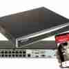 Rear Ports Showing 16 PoE Connectors on Hikvision AcuSense NVR