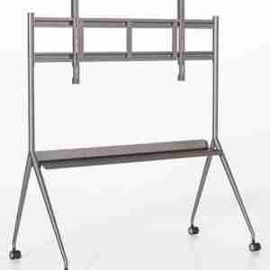 Hikvision DS-D5ABKY2-M Display Bracket for 75–86″ Screens Heavy-Duty Monitor Stand for Hikvision Flat Panels Silver Gray Bracket for Large Surveillance Displays Hikvision Wall Mount Bracket for 86-Inch Screen Professional Display Bracket with 100kg Load Capacity Hikvision Display Stand for Control Rooms and Boardrooms