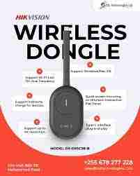 Hikvision DS-D5SC3B-B Wireless Display HDMI Device Hikvision 4K Wireless Streaming System DS-D5SC3B-B Type-C Display Transmitter 1080P and 4K Wireless HDMI Output Hikvision Hikvision Wireless Display with Fast Charging NFC-Enabled 4K Streaming Display Adapter
