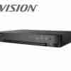 Hikvision iDS-7204HQHI-M1/FA 4-channel AcuSense DVR front view Rear panel showing video input ports on Hikvision 4CH DVR Compact 1U Hikvision DVR suitable for small CCTV setups Face recognition interface on Hikvision AcuSense DVR Live view of human/vehicle detection from DVR interface Dual output display of HDMI and VGA on Hikvision DVR