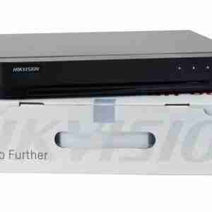 Hikvision iDS-7204HQHI-M1/FA 4-channel AcuSense DVR front view Rear panel showing video input ports on Hikvision 4CH DVR Compact 1U Hikvision DVR suitable for small CCTV setups Face recognition interface on Hikvision AcuSense DVR Live view of human/vehicle detection from DVR interface Dual output display of HDMI and VGA on Hikvision DVR