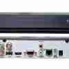 Front panel of Hikvision iDS-7208HQHI-M1/XT AcuSense DVR Back view showing BNC and HDMI ports on iDS-7208HQHI-M1/XT DVR Hikvision 8-channel DVR with deep learning-based analytics Face recognition configuration screen on Hikvision DVR Motion detection alert display from AcuSense DVR Hybrid DVR setup with HD analog and IP cameras