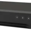 Front panel of Hikvision iDS-7208HQHI-M1/XT AcuSense DVR Back view showing BNC and HDMI ports on iDS-7208HQHI-M1/XT DVR Hikvision 8-channel DVR with deep learning-based analytics Face recognition configuration screen on Hikvision DVR Motion detection alert display from AcuSense DVR Hybrid DVR setup with HD analog and IP cameras