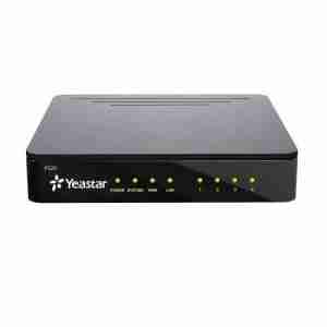 Yeastar P520 IP PBX front panel view Yeastar VoIP phone system with remote access P520 PBX unit with dual Ethernet ports Compact business phone system by Yeastar Yeastar P-Series PBX for SMEs Modular Yeastar IP PBX with call center features