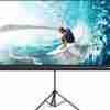 Auto Electric Projector Screen 243x243 cm Fully Extended View Motorized Projector Screen 96x96 Inches Front View Electric Projector Screen with Wall or Ceiling Mounting Options Auto Electric Projector Screen for Home Cinema Setup Silent Motorized Projector Screen Operation Close-up Auto Electric Projector Screen High-Gain Surface Material