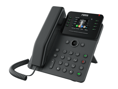 V62G Fanvil IP Phone for Business with 12 SIP Lines and Dual Gigabit Ports